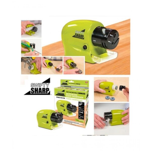 Swifty Sharp Cordless, Knife Blade Sharpener Machine– Cell Operated Big Size