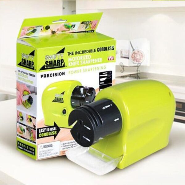 Swifty Sharp Cordless, Knife Blade Sharpener Machine– Cell Operated Big Size