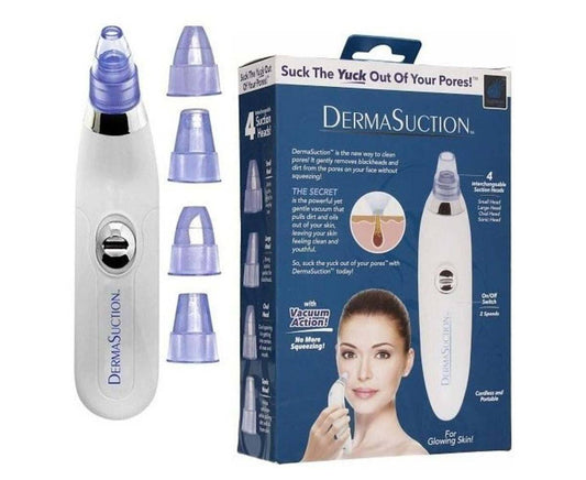 🔥4 IN 1 DERMA VACUUM 💁‍♀️🌞 SUCTION BLACKHEAD/ACNE/OIL/PORE CLEANER