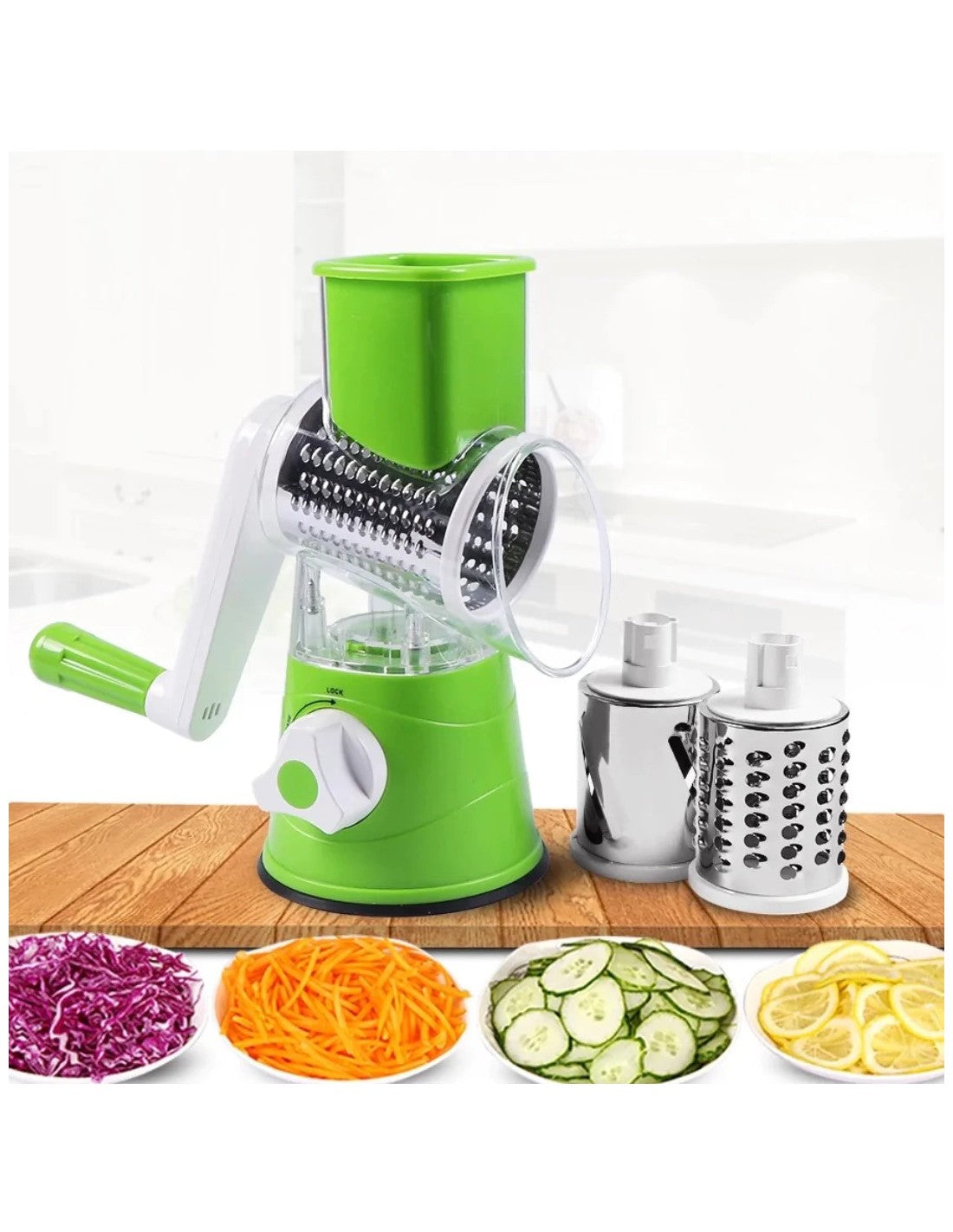 Multifunctional Roller Vegetable Cutter Hand Crank Home Kitchen Shredder Potato Grater