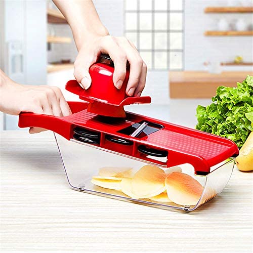 10 In 1 Mandoline Slicer Vegetable Cutter With Stainless Steel Blade Manual Potato Peeler Carrot Cheese Grater Dicer Kitchen Tool