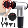 Big Deep Massager Gun 4 Kinds Of Massage Heads For Muscle Vibration Relaxation Deep Tissue Therapy