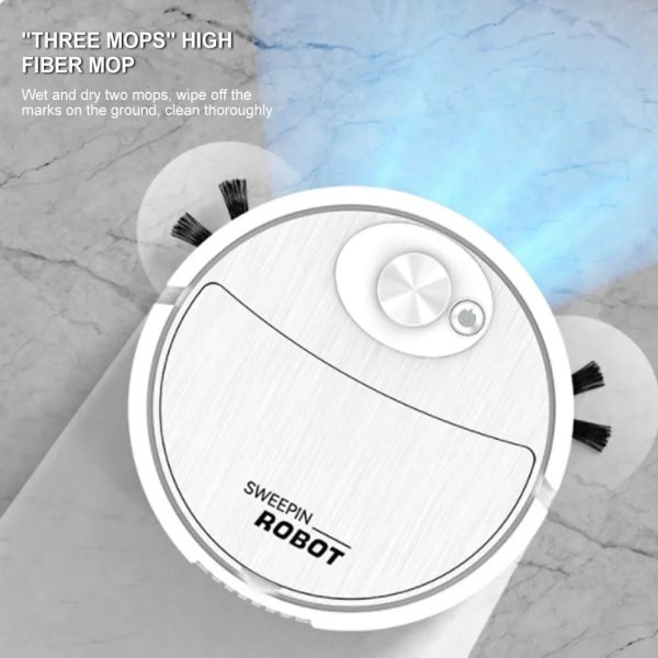 Portable Mini Wireless Smart Sweeping Robot Mopping 3 In1 Rechargeable Cleaning Machine Vacuum Cleaner For Home Office