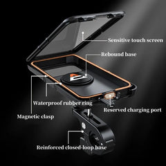 Motorcycle Phone Holder MTB Waterproof Cell Phone Holder Bike Phone Holder Rotation Electric Scooter Holder